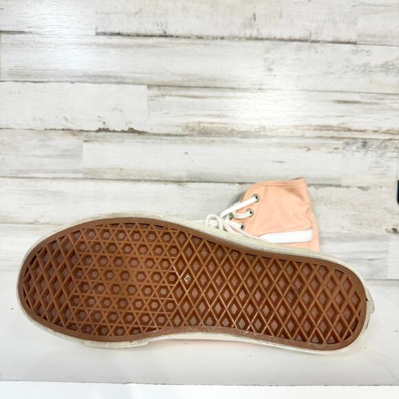 Vans Shoes Black Ball Hi SF Tropical Peach Salmon Skateboard Sneakers Size 6.5 - Picture 5 of 6